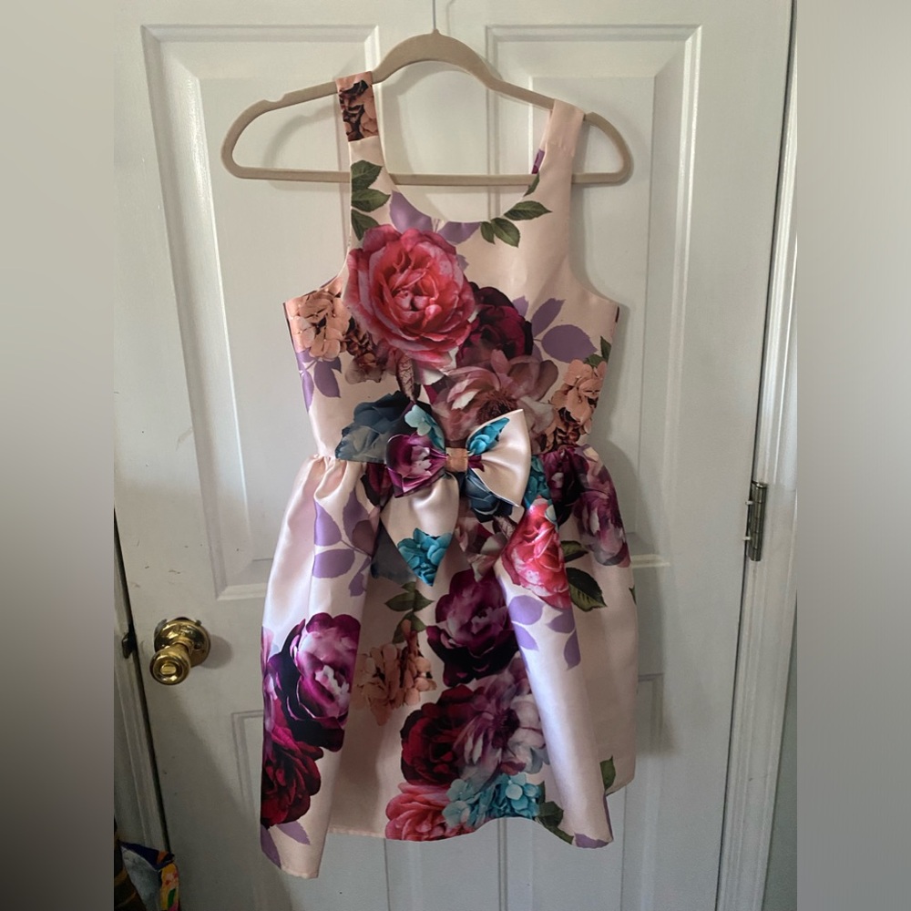 Pink & Violet Size 12 Girls Dress - Picture 2 of 7